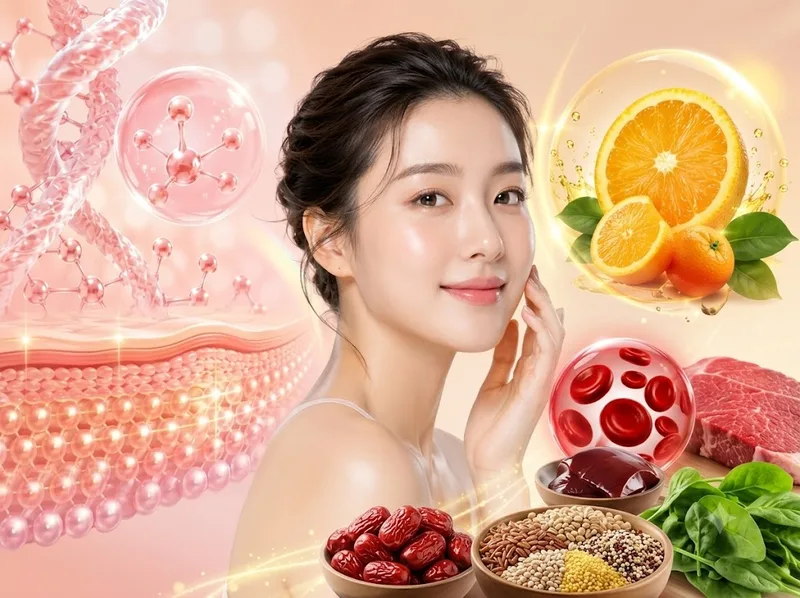 Hàm lượng vitamin C trong cam góp phần hỗ trợ quá trình hình thành collagen và giúp da đẹp hơn.